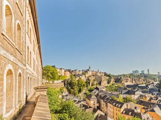 Le chemin de la Corniche à Luxembourg